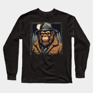 Detective Sasquatch Long Sleeve T-Shirt